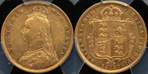 Australia 1887 Sydney Half Sovereign - PCGS XF45