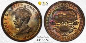 Australia 1927 Florin - PCGS MS65