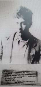 Frank Fahy's Scrapbook portrait of himself